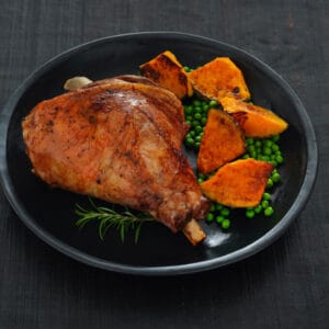 Roast Lamb with Honey Mustard Glaze