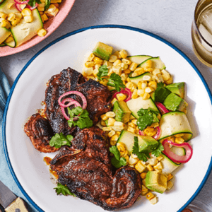 Jamaican Jerk Lamb Chops with Charred Corn Salad