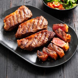 Porterhouse Steak with Red Wine Sauce