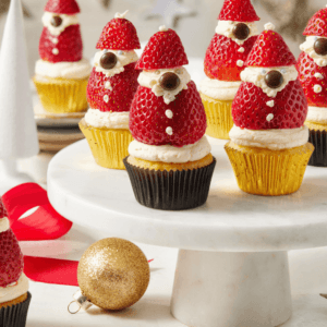Mini Santa Cupcakes