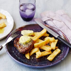 Eye Fillet with Herb & Garlic Butter Sauce